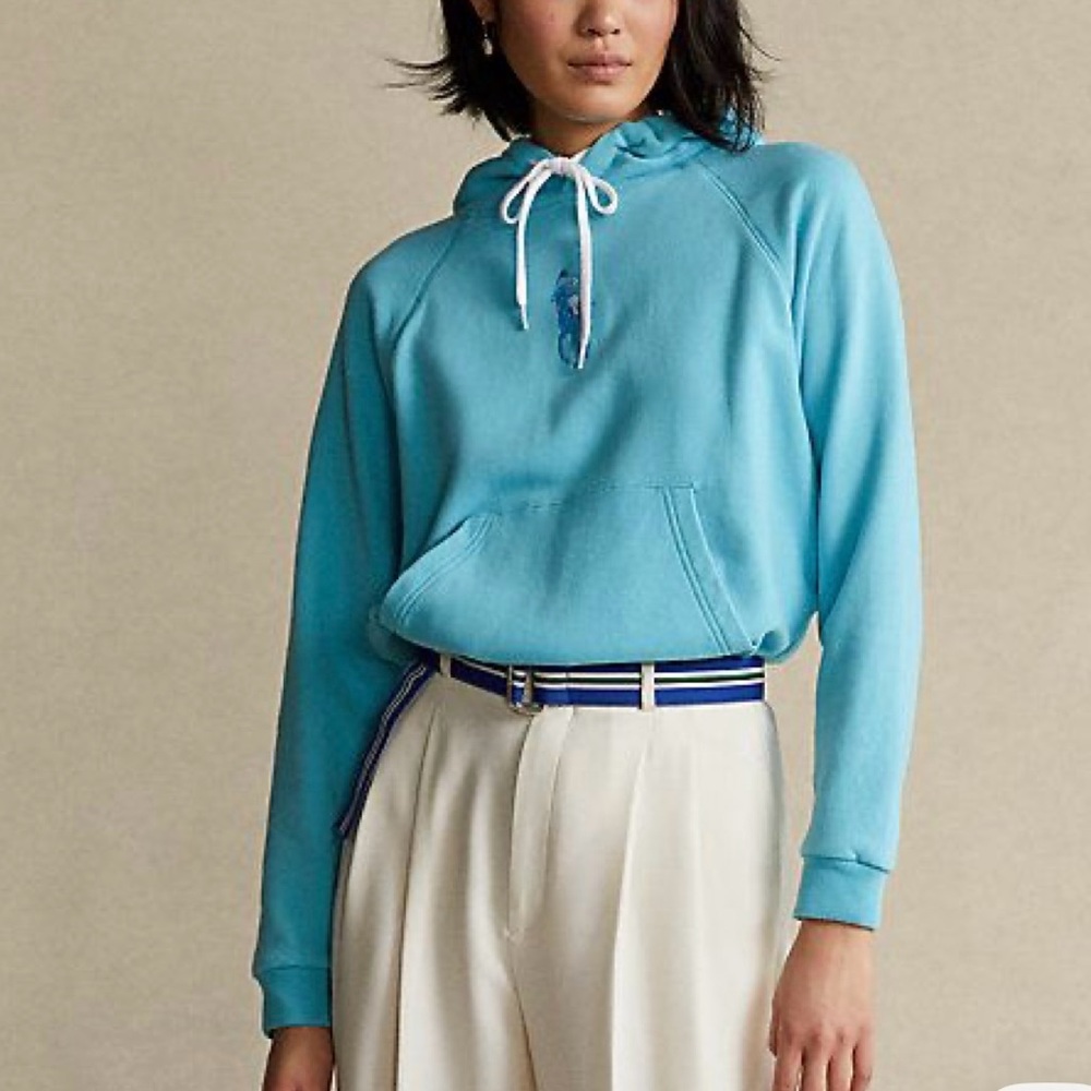Ralph Lauren Big Pony Turquoise Hoodie